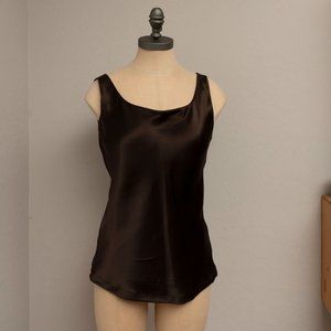Lafayette 148 Reversible chocolate brown and burgundy tank top size 2P